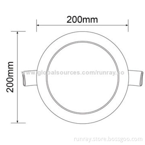 18W Dimmable LED Panel Light, Epistar 2835 SMD Chip, 85-265V AC, 225mm Diameter, ISO9001 FactoryNew